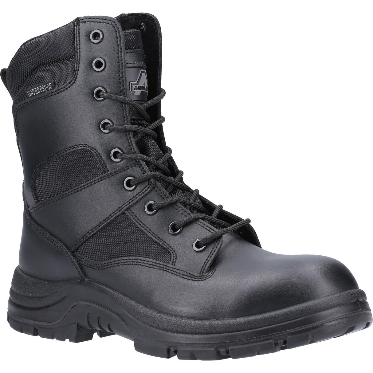 Amblers Safety Mens Combat Hi-Leg Waterproof Metal Free Boot Black