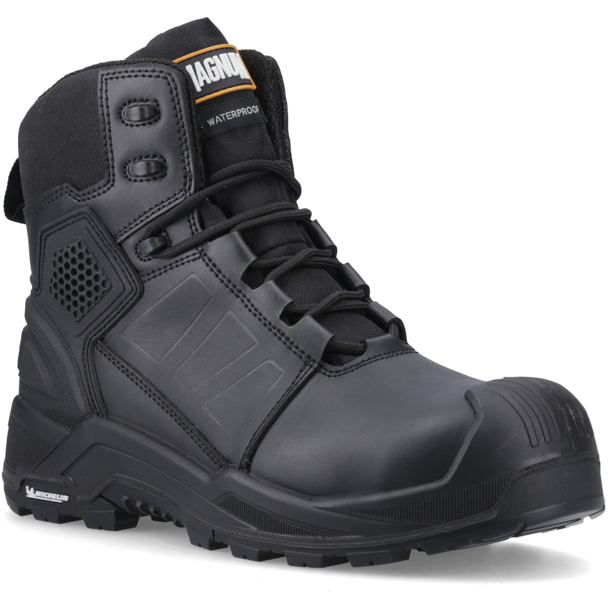 Magnum Mens Storm Force 6" Waterproof Safety Footwear Black