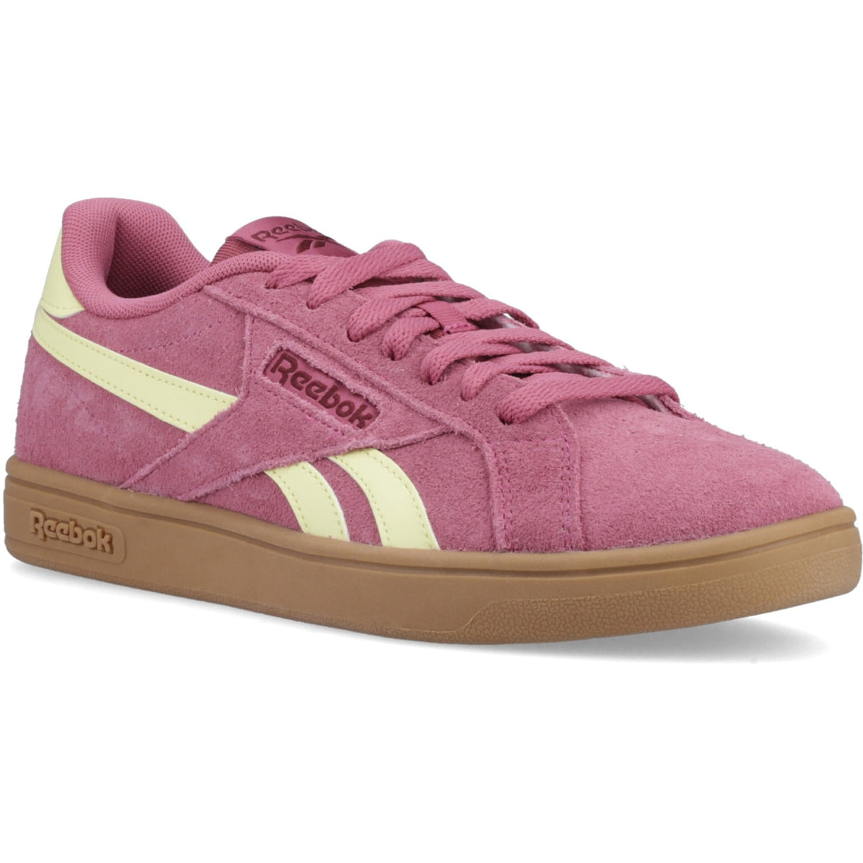 Reebok Womens REEBOK COURT RETRO STUDIOPINK/YEL/HAZE/BLKCHERRY