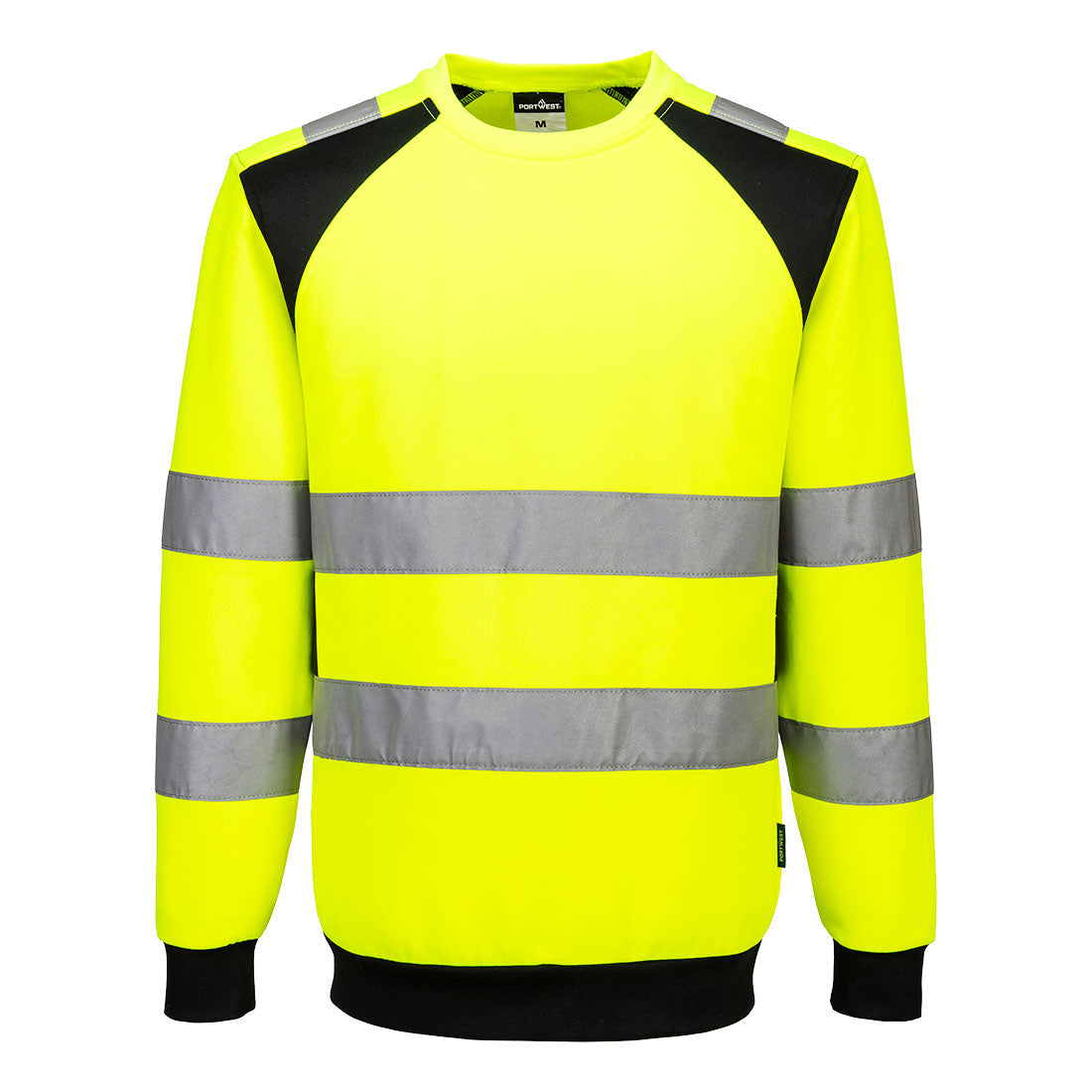Portwest WX2 Eco Hi-Vis Sweatshirt Yellow/Black