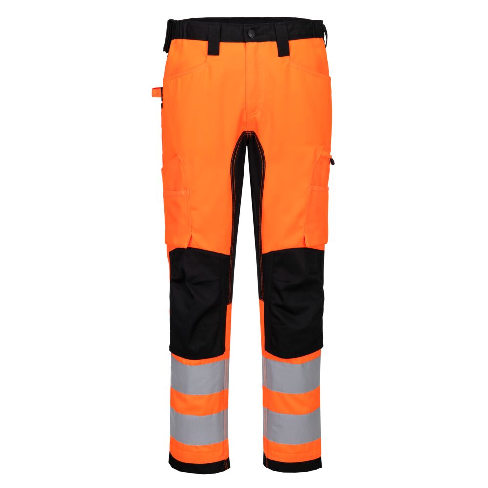Portwest WX2 ECO Hi-Vis Stretch Trade Trouser Orange/Black