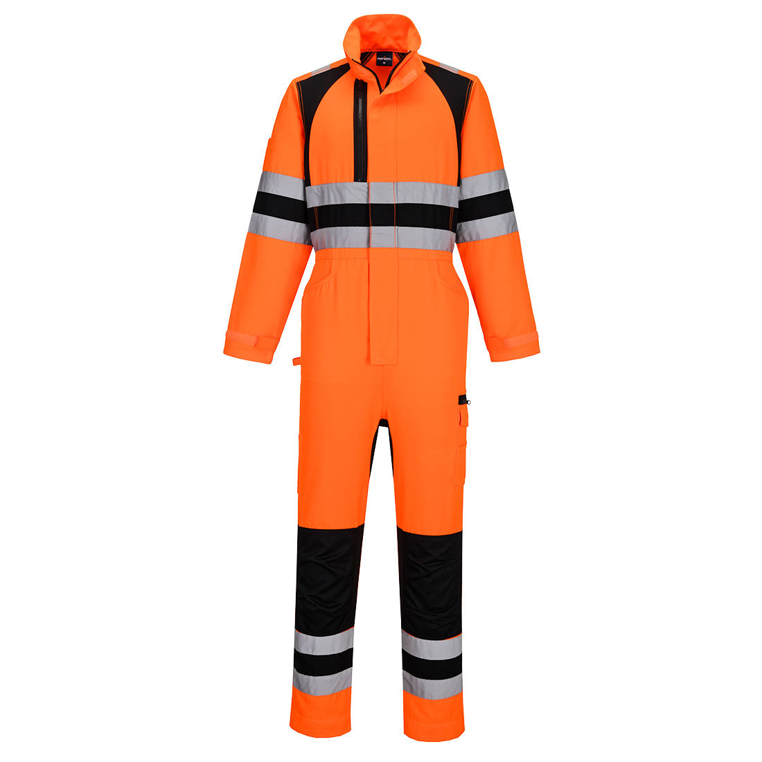 Portwest WX2 Eco Hi-Vis Coverall Orange/Black