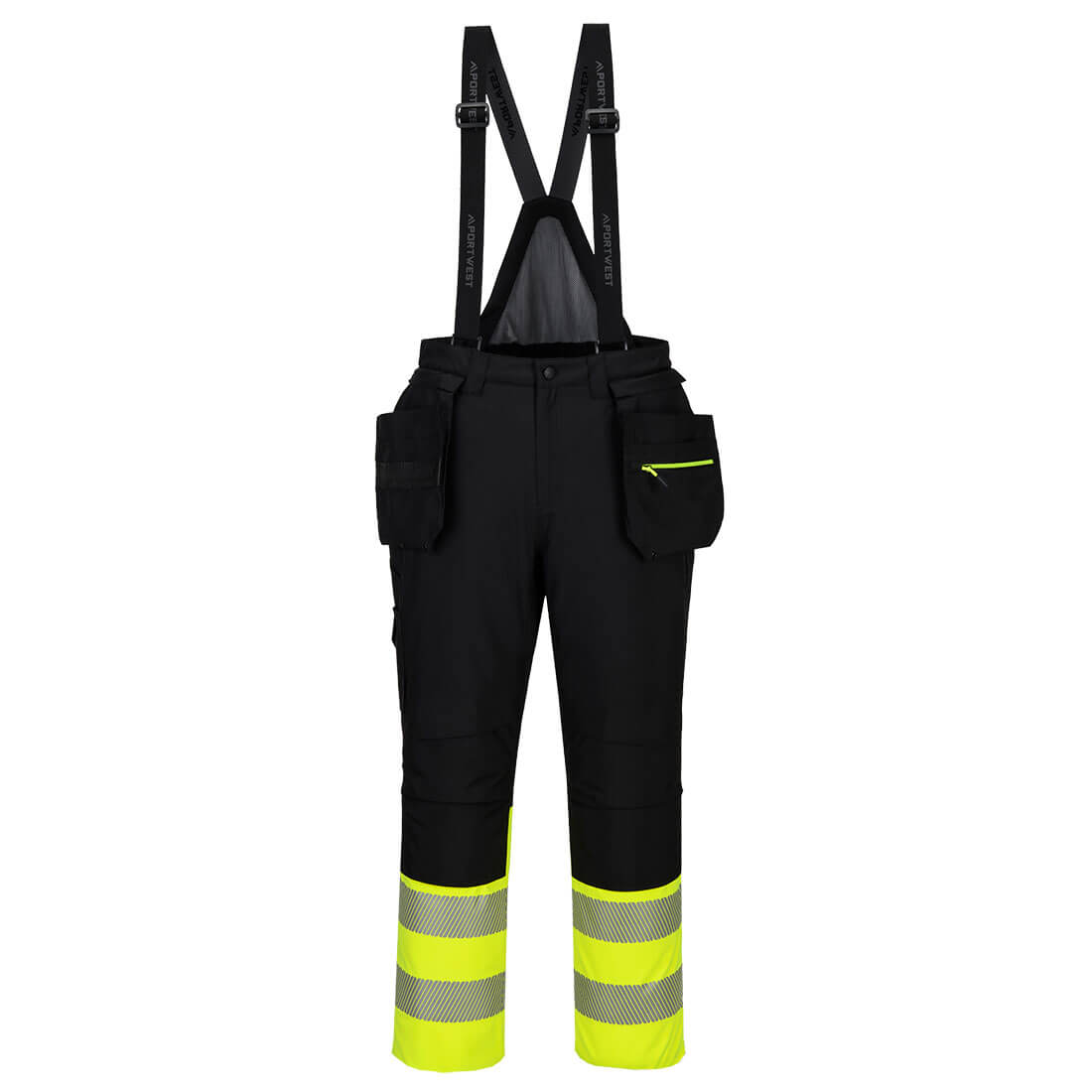 Portwest DX4 Hi-Vis Class 1 Winter Bib and Brace Yellow/Black