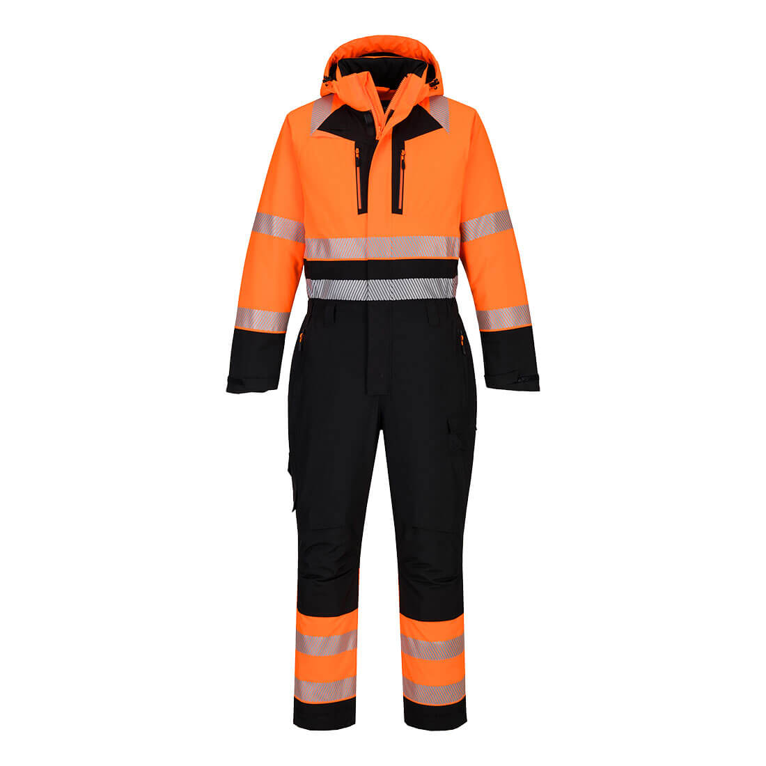 Portwest DX4 Hi-Vis Winter Coverall Orange/Black