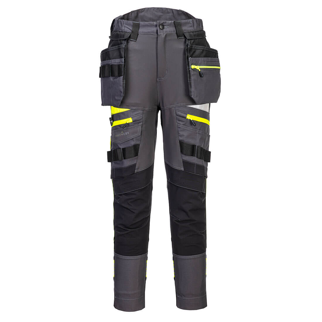 Portwest DX4 Women's Detachable Holster Pocket Trousers Metal Grey