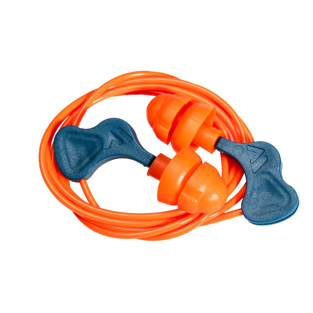 Portwest Easy Fit TPR Ear Plugs (50 Pairs) Orange