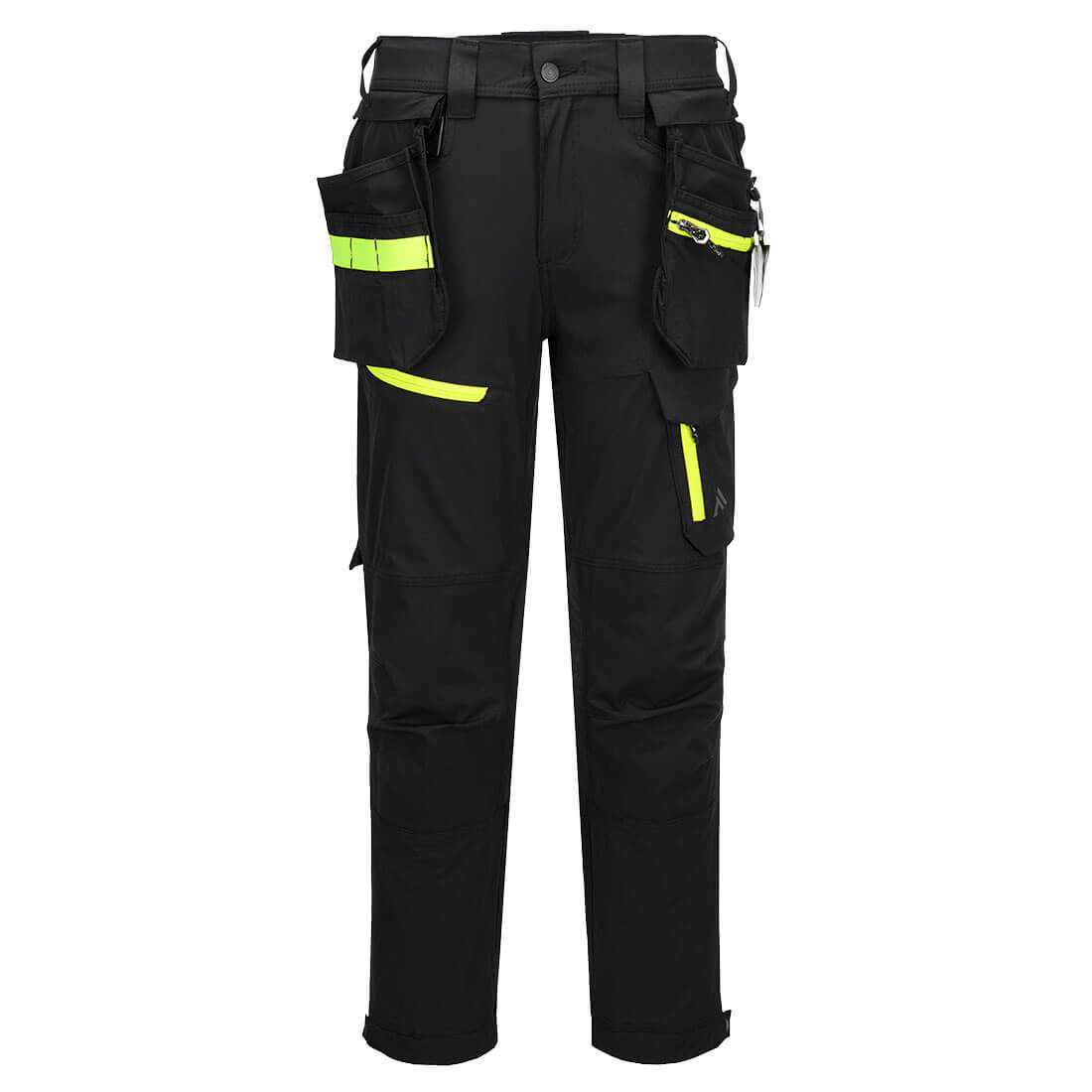 Portwest EV4 Lightweight Detachable Holster Trousers Black Short