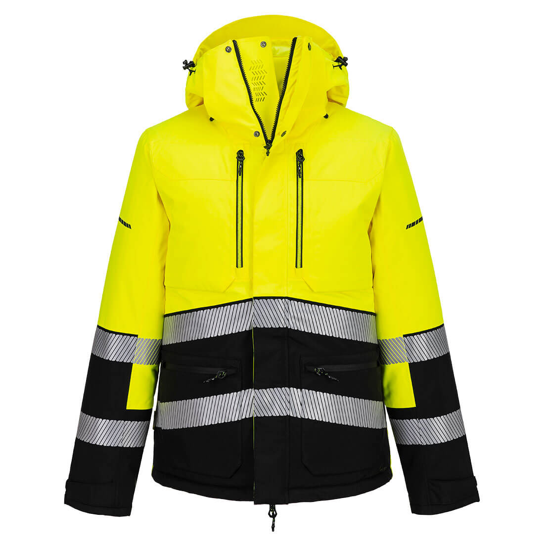 Portwest EV4 Hi-Vis Winter Jacket Yellow/Black