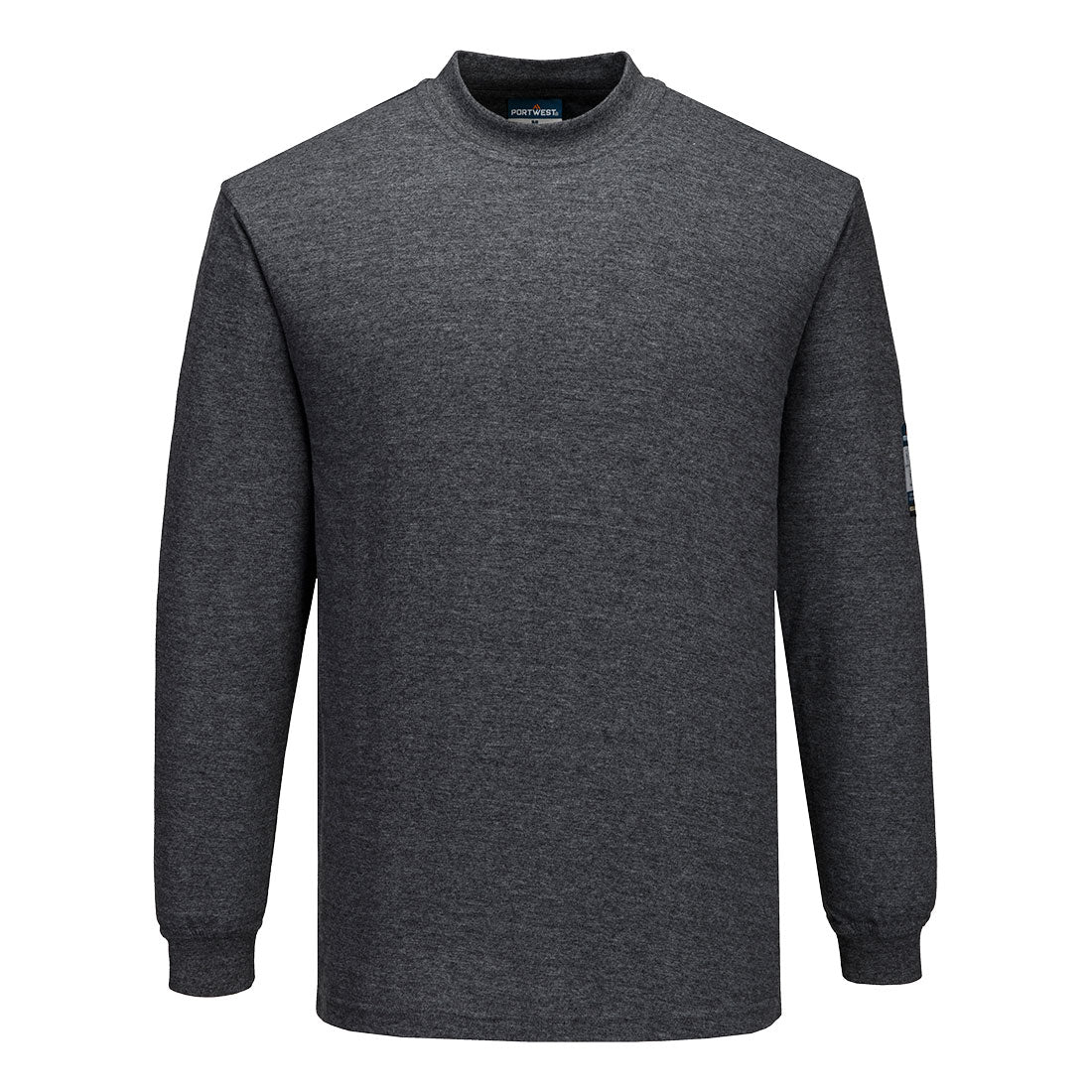 Portwest Modaflame Knit FR Long Sleeve T-Shirt Grey