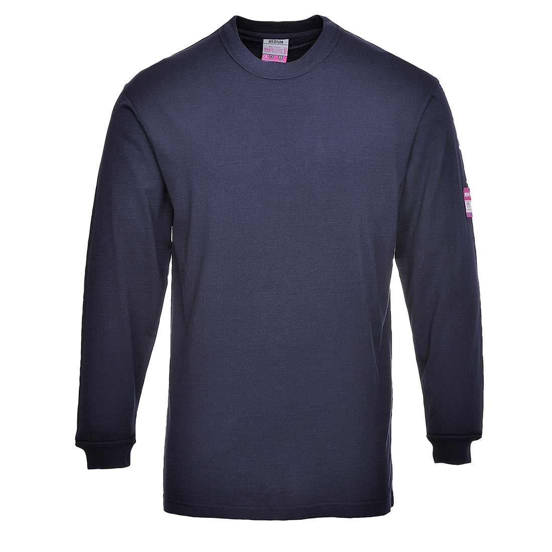 Portwest Modaflame Knit FR Long Sleeve T-Shirt Navy