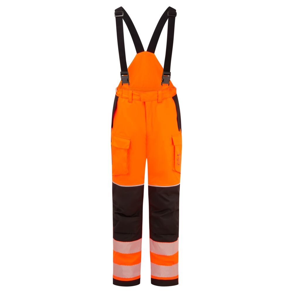 Portwest PW3 Modaflame Rain+ Hi-Vis Multi-Norm FR Winter Trousers Orange/Black