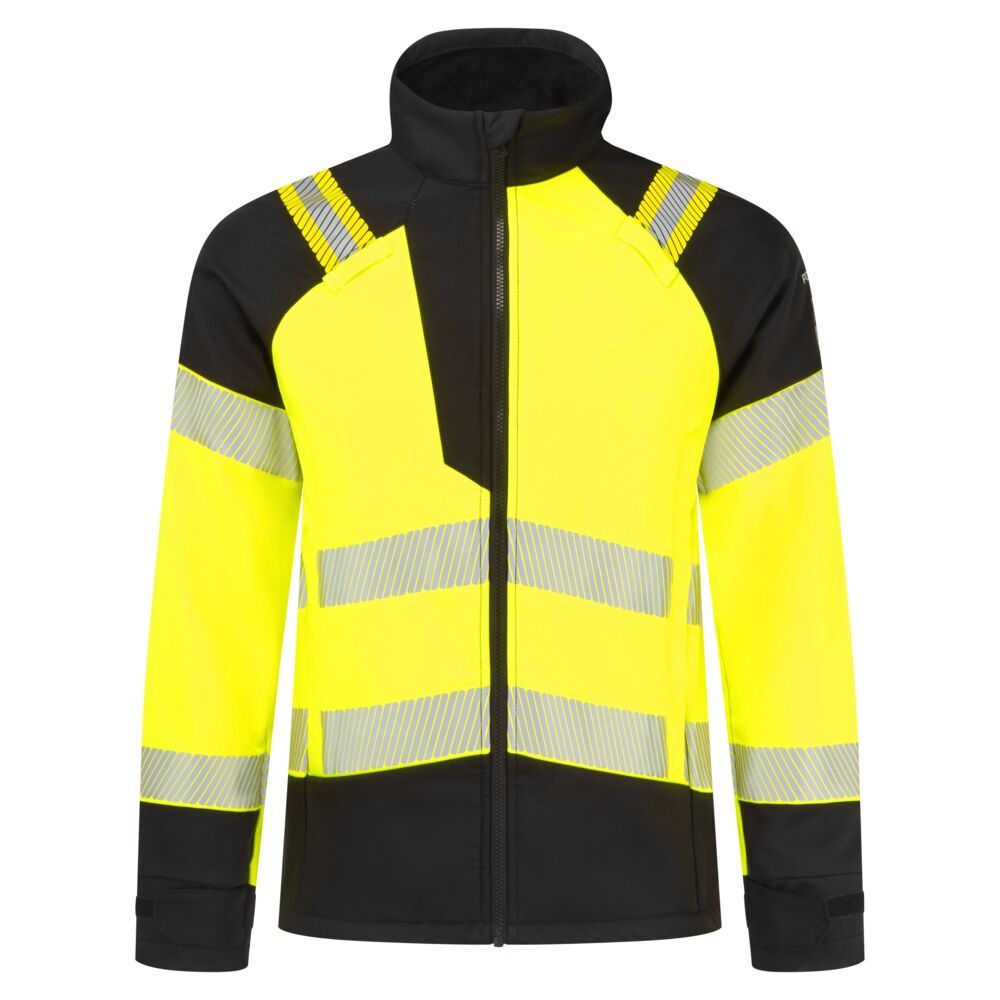Portwest PW3 Modaflame Softshell Hi-Vis Multi-Norm FR Jacket Yellow/Black