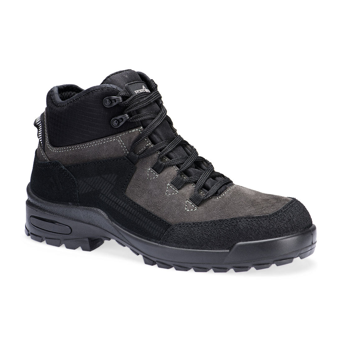 Portwest Steel Suede Ankle Boot S3L CI FO SR Black/Grey
