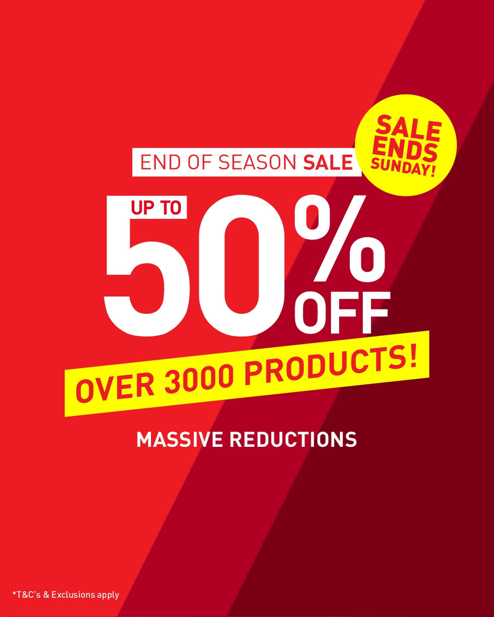 A graphic of the September sale calling out that over 3000 products are reduced online & ending soon.