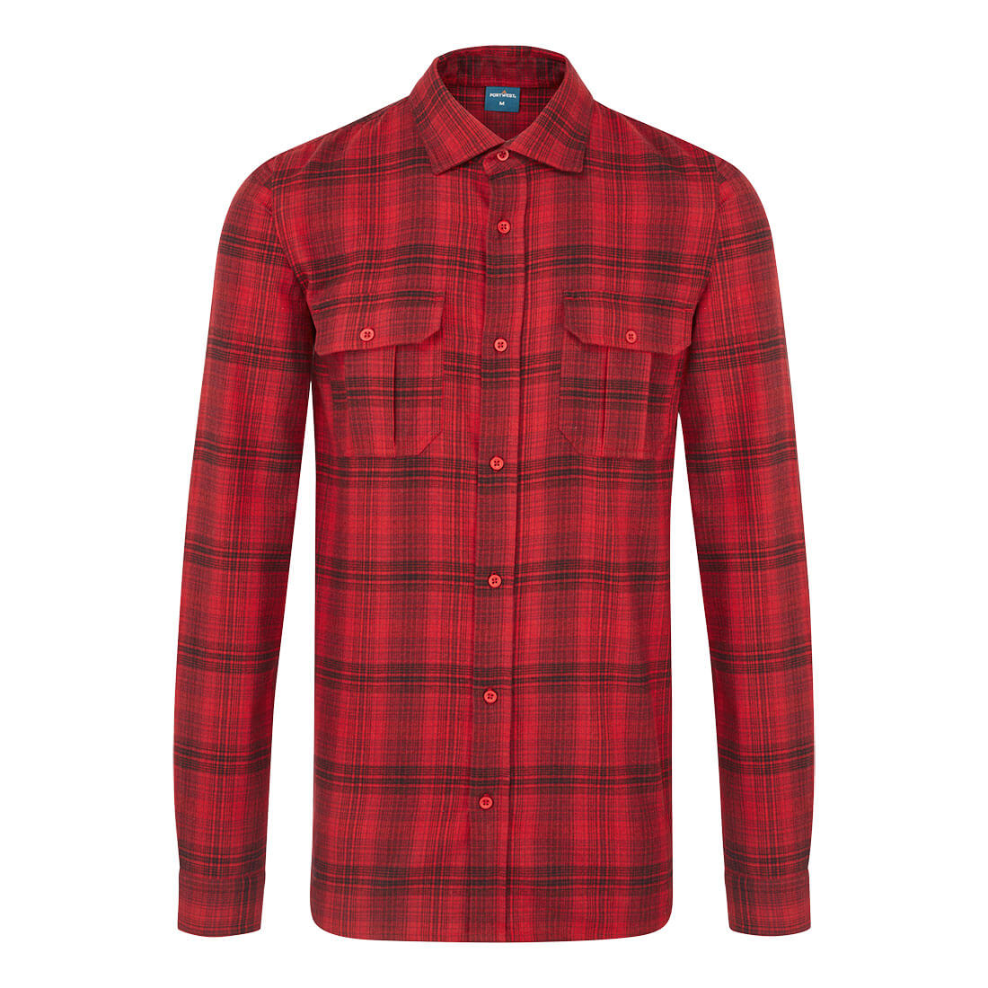 Portwest KA3 Check Shirt Red