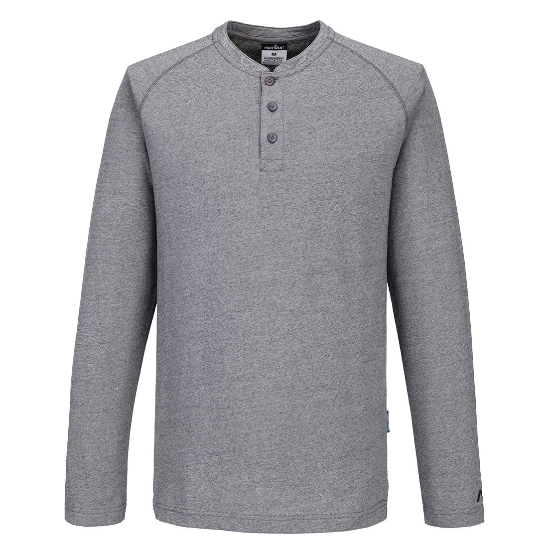 Portwest KA3 Henley T-Shirt L/S Zoom Grey