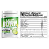 Per4m Amino Burn 240g - Lemon Lime Nutritional Info