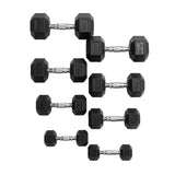 Rival Hex Dumbbells 5kg, 10kg, 15kg & 20kg Pack