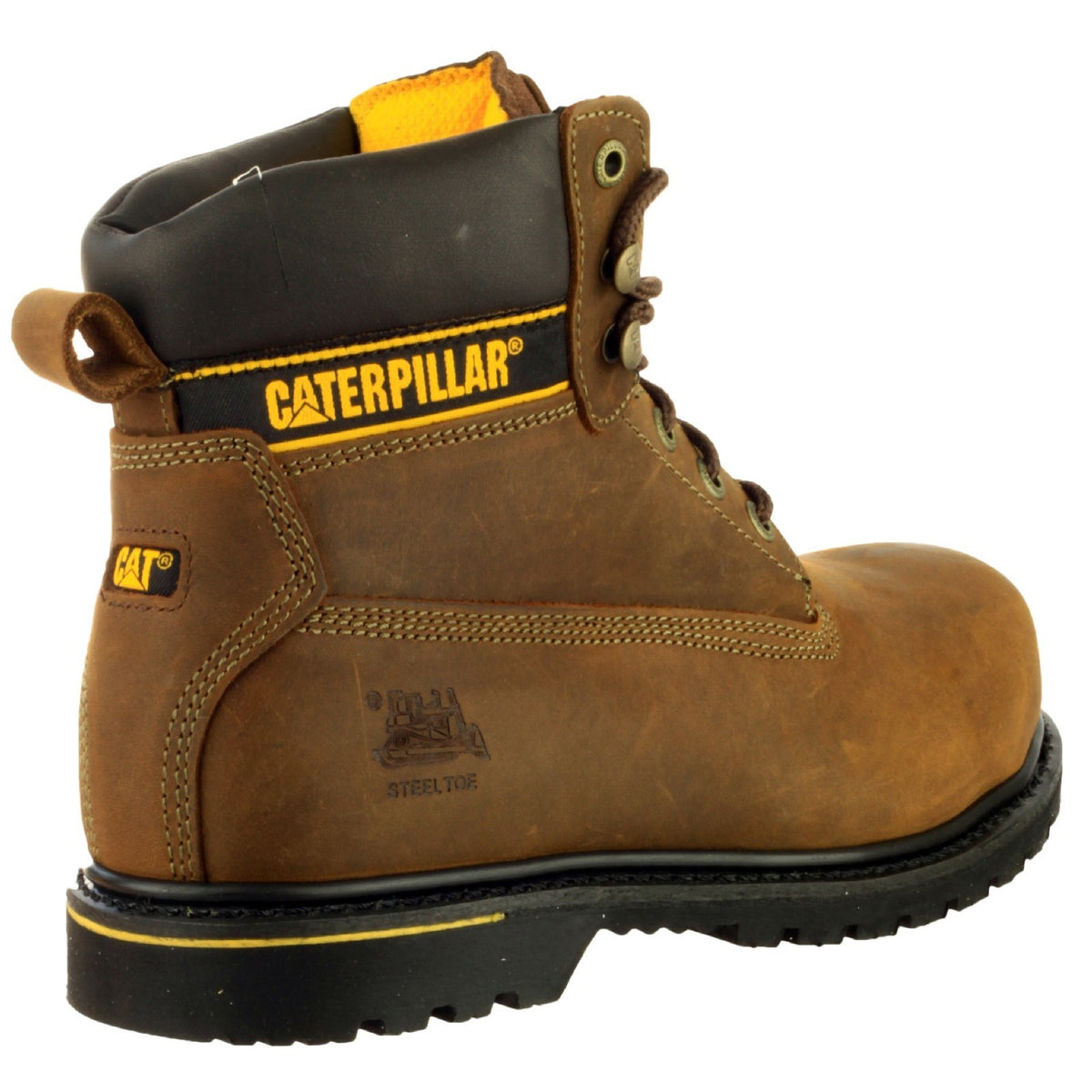Caterpillar Mens Holton Safety Boot Brown