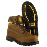 Caterpillar Mens Holton Safety Boot Brown
