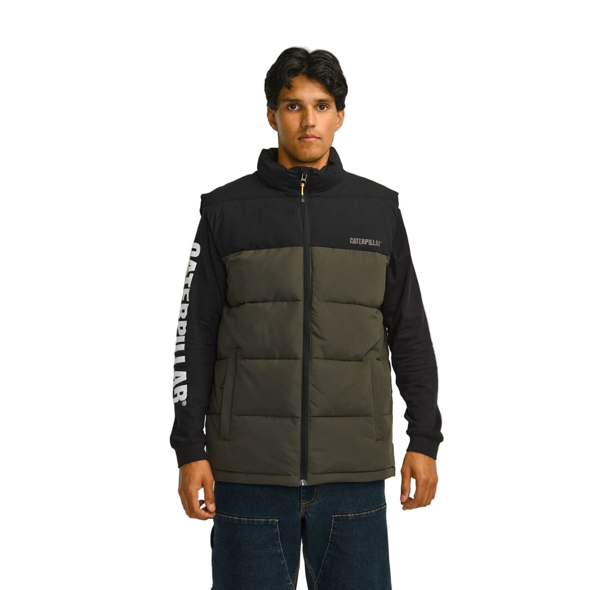 Caterpillar Mens Arctic Zone Vest Moss
