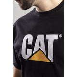 Caterpillar Mens Trademark Logo T-Shirt Black