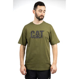 Caterpillar Mens Trademark Logo T-Shirt Chive