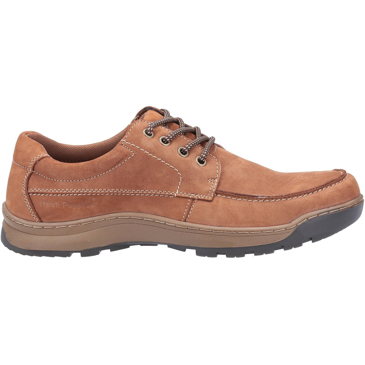 Hush Puppies Mens Tucker Lace Shoe Tan Nubuck