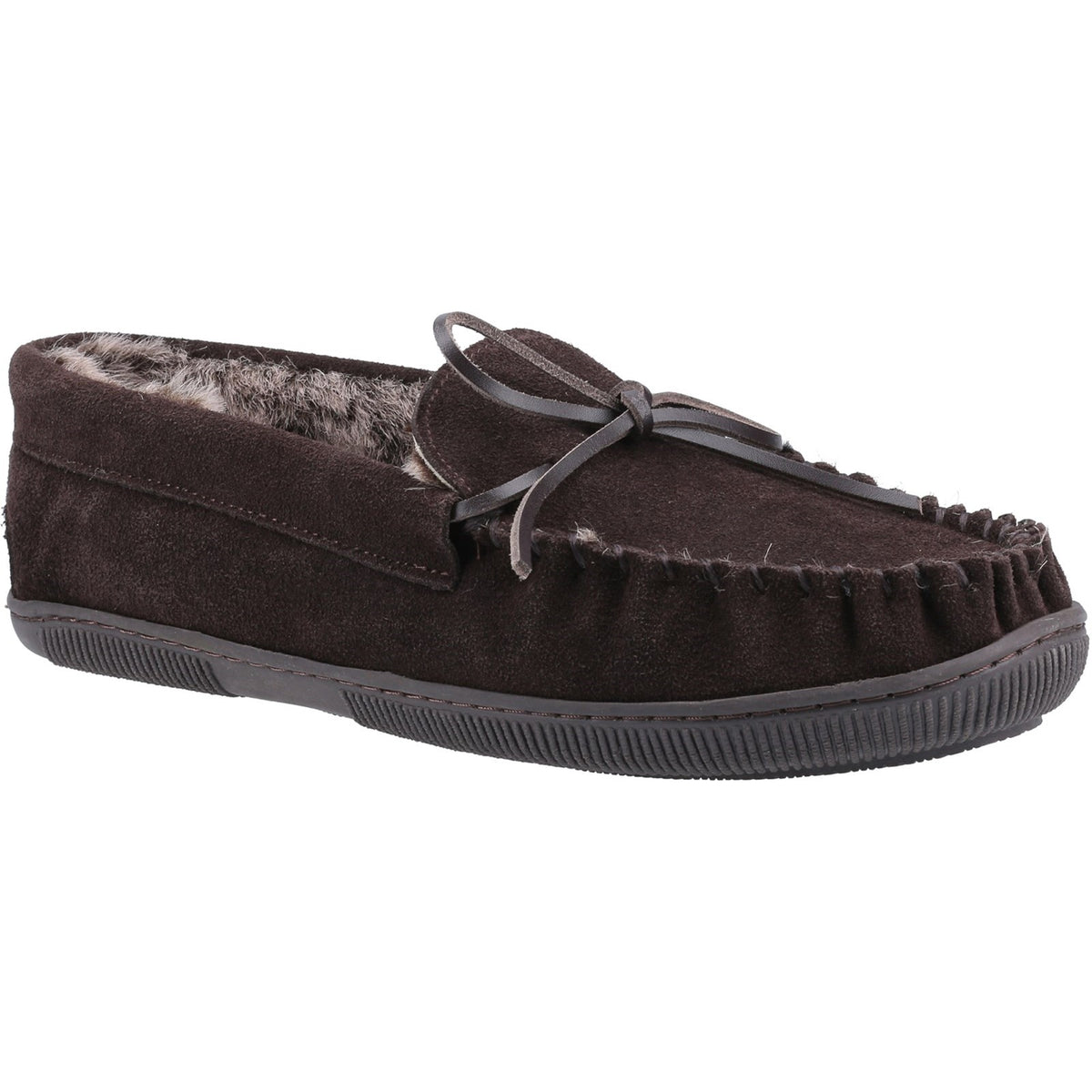 Hush Puppies Mens Ace Slipper Chocolate