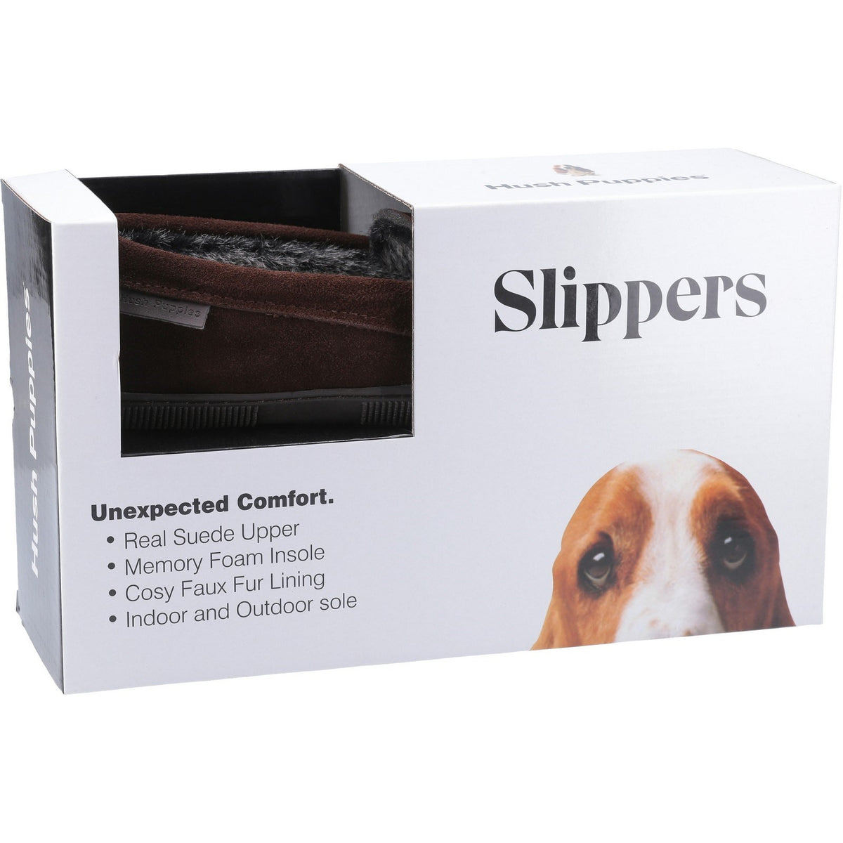 Hush Puppies Mens Ace Slipper Chocolate