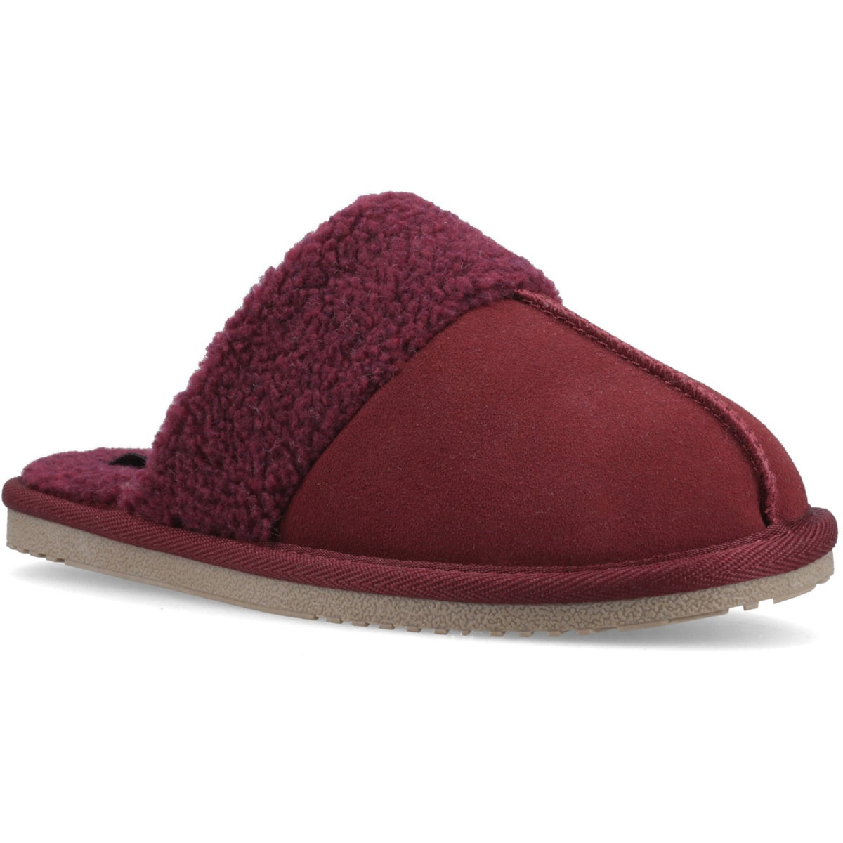 Hush Puppies Womens Arianna Mule Slippers Bordeaux