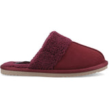 Hush Puppies Womens Arianna Mule Slippers Bordeaux