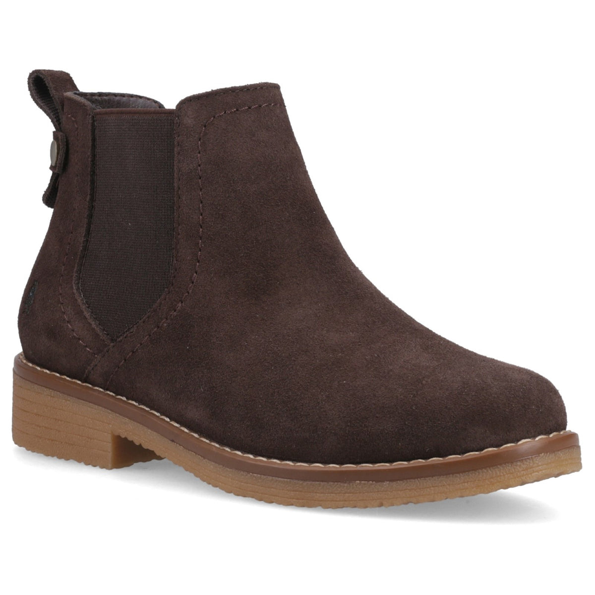 Hush Puppies Womens Maddy Ladies Ankle Boots Chocolate