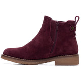 Hush Puppies Womens Maddy Ladies Ankle Boots Plum