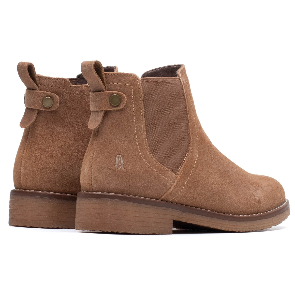 Hush Puppies Womens Maddy Ladies Ankle Boots Light Tan