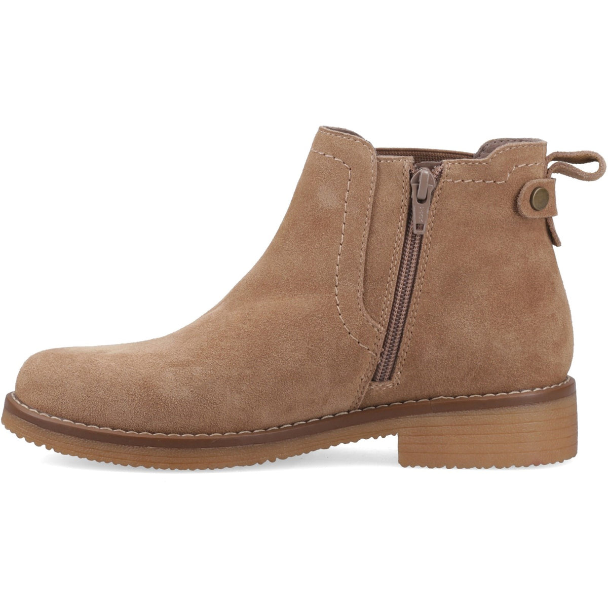 Hush Puppies Womens Maddy Ladies Ankle Boots Light Tan
