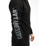 Caterpillar Mens Hooded Long Sleeve Tee Black