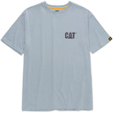 Caterpillar Mens Trademark Tee Blue Fog Heather