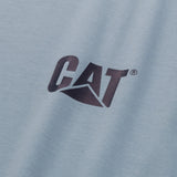 Caterpillar Mens Trademark Tee Blue Fog Heather