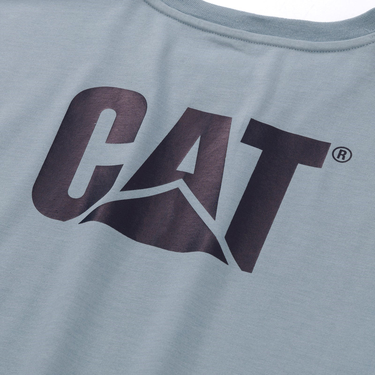 Caterpillar Mens Trademark Tee Blue Fog Heather