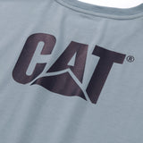 Caterpillar Mens Trademark Tee Blue Fog Heather