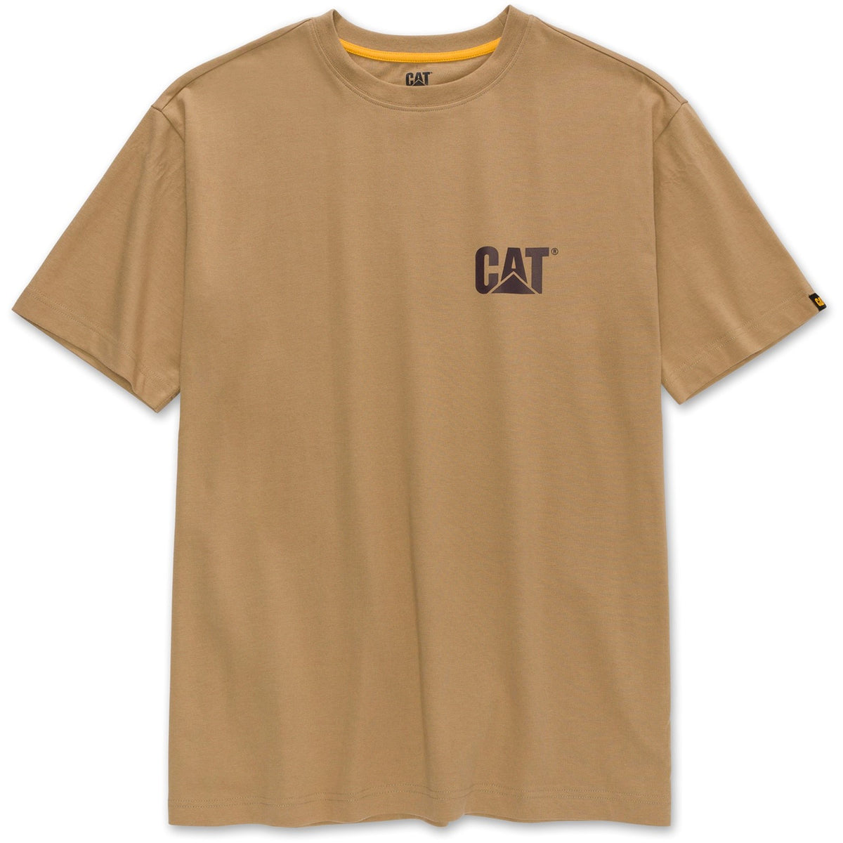 Caterpillar Mens Trademark Tee Khaki