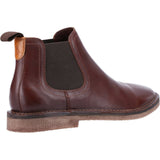 Hush Puppies Mens Shaun Leather Chelsea Boot Brown