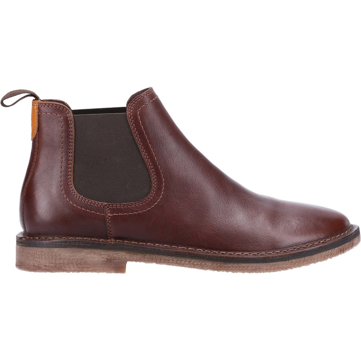 Hush Puppies Mens Shaun Leather Chelsea Boot Brown