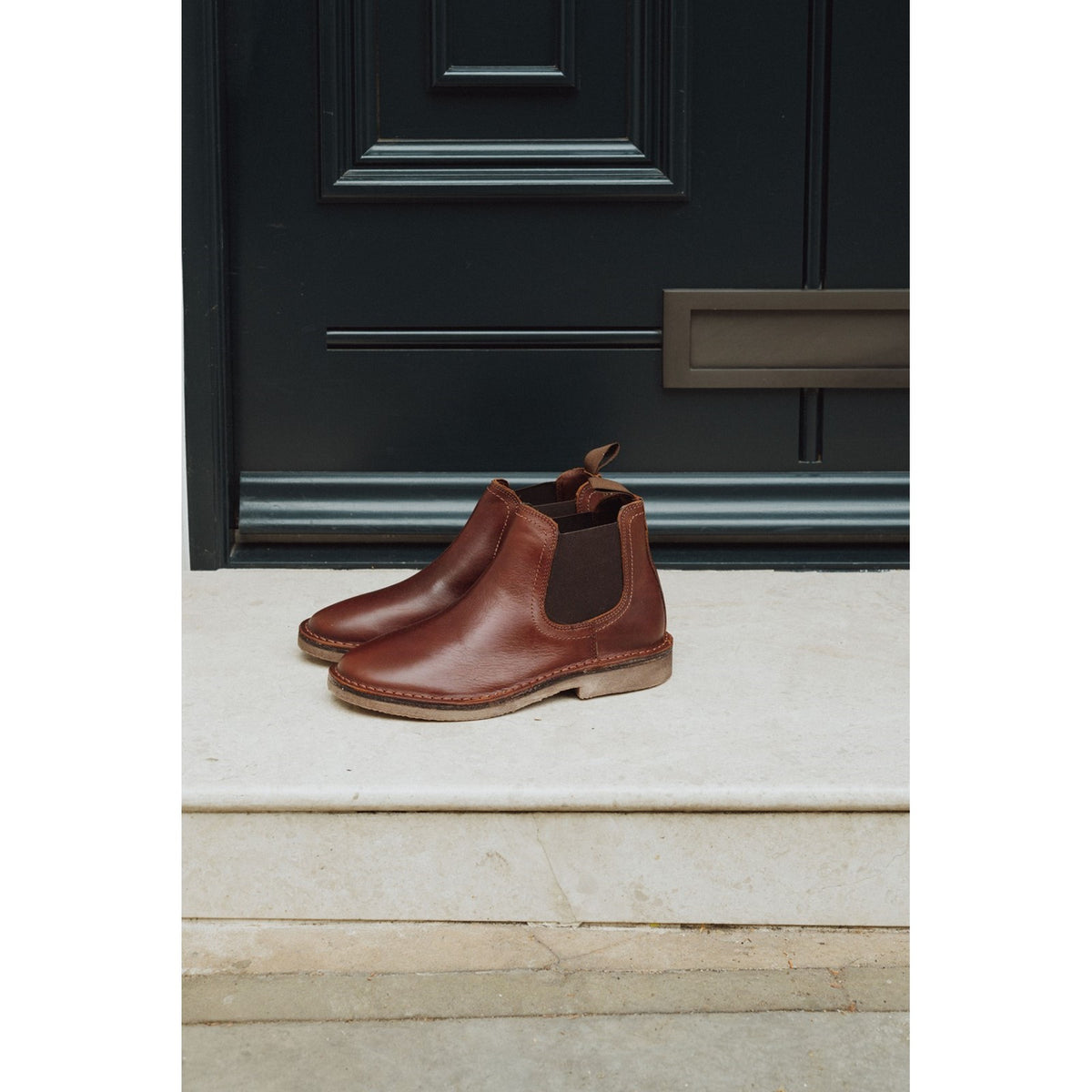 Hush Puppies Mens Shaun Leather Chelsea Boot Brown