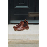 Hush Puppies Mens Shaun Leather Chelsea Boot Brown