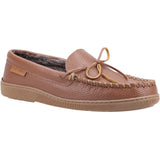 Hush Puppies Mens Ace Leather Slipper Tan