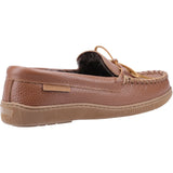 Hush Puppies Mens Ace Leather Slipper Tan