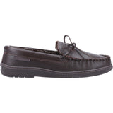 Hush Puppies Mens Ace Leather Slipper Brown