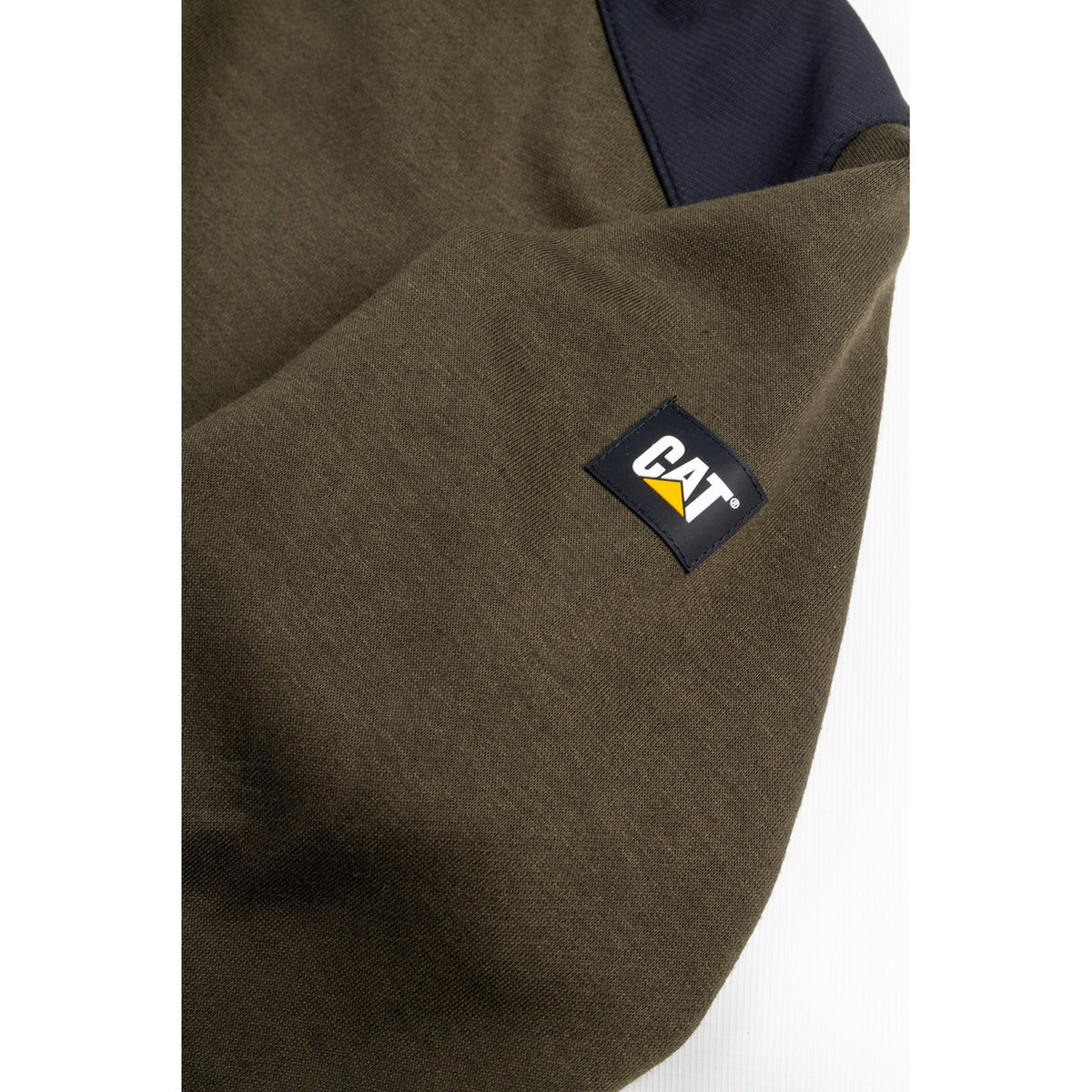 Caterpillar Mens Essentials Hooded Sweatshirt Army Moss